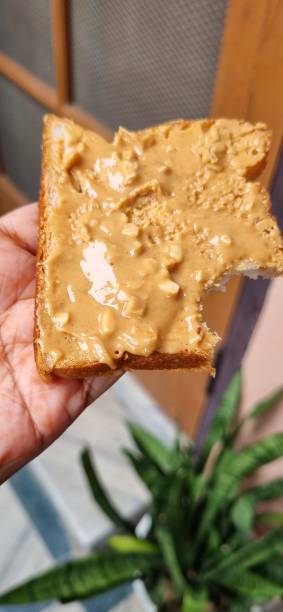 protein butter on bread breakfast