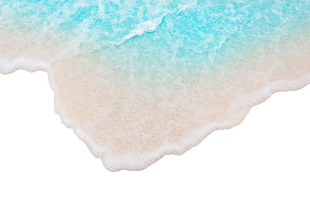 istock sea wave on white background, top view 2174771435