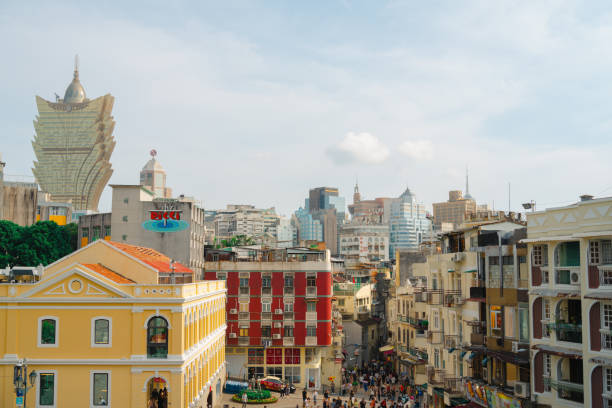 Macau - September 19, 2024 : Ruins of St. Paul's square