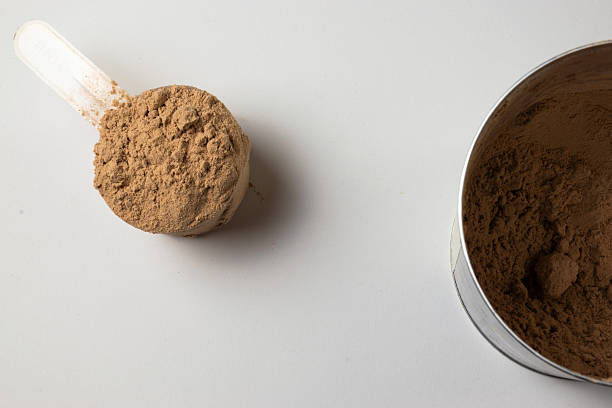 istock Protein powder and measuring spoon 2174778255