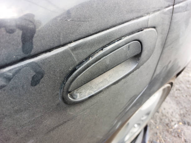 istock The Dusty and Dirty Car Door 2174784052