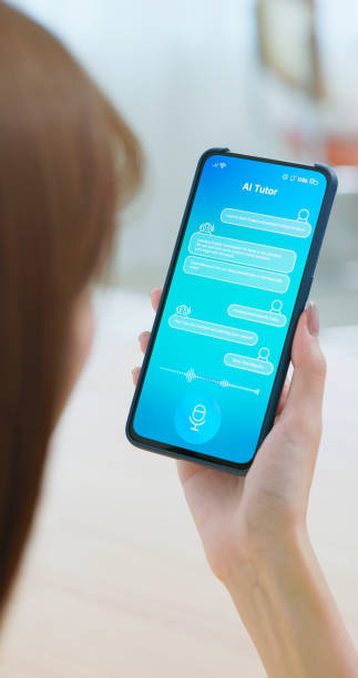 istock AI English tutor on phone 2174786083