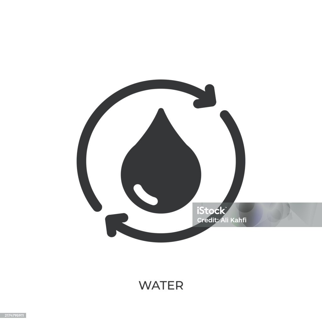 Water glyph solid icon. Solid icon that can be applied anywhere, simple, pixel perfect and modern style Fuel and Power Generation stock vector Water glyph solid icon. Solid icon that can be applied anywhere, simple, pixel perfect and modern style Fuel and Power Generation stock vector