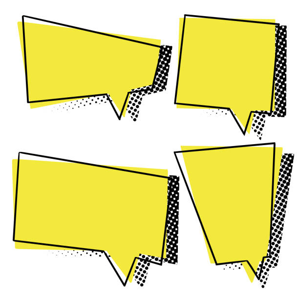 istock Set of Funny speech bubbles with dotted shadows. Comic Callout Templates. Hand Drawn square empty textbox. Vector collection isolated on background 2174796786