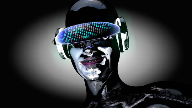 istock Ai Robot Girl Wearing Interactive Glasses 2174817598