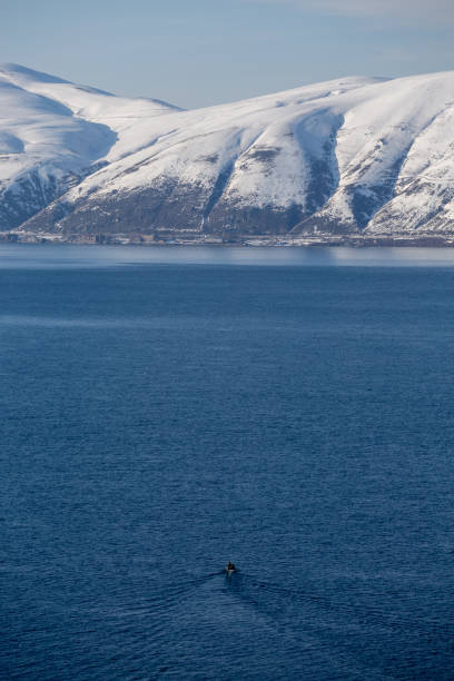 istock boat against the backdrop of mountains on Lake Sevan in clear weather 2174821498