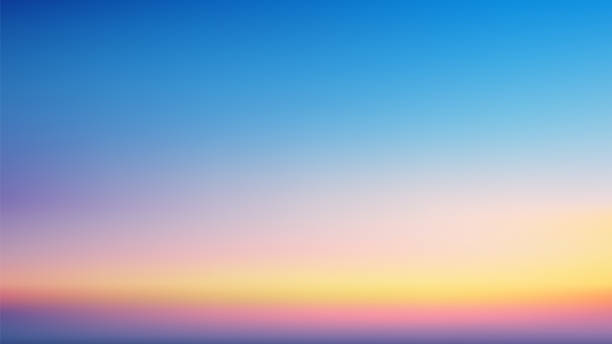 istock Sunset Gradient Sky Background with Soft Hues of Pink, Orange, Yellow, and Blue, Serene Landscape Ideal for Nature, Calm 2174836575