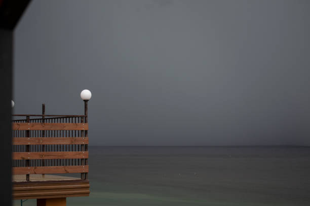 rainy day on the black sea