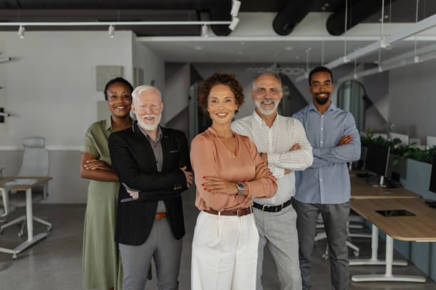 istock Diverse team of professionals posed confidently together. 2174844146