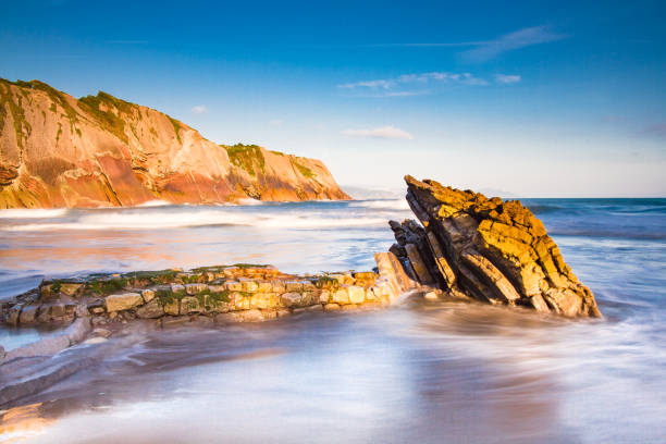 Zumaia beach Basque Country Northern Spain Europe
