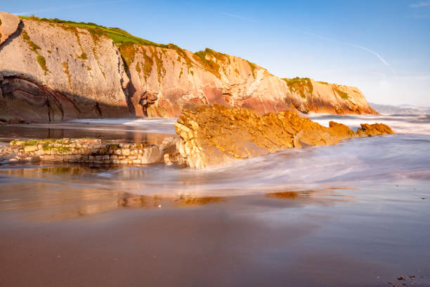 istock Zumaia beach Northern Spain Europe 2174850099