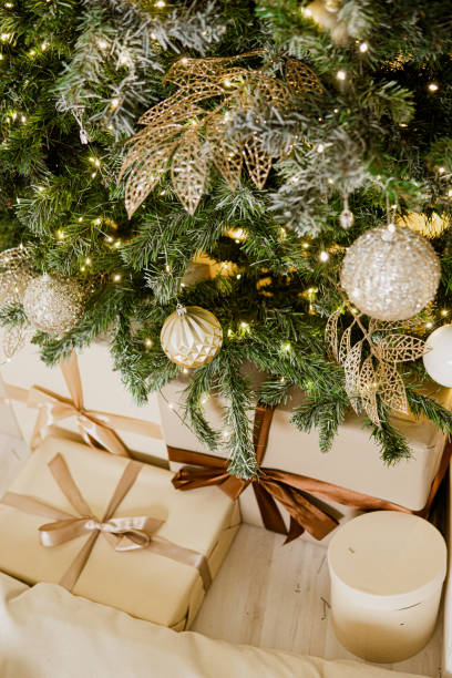 istock Eggs on the Christmas tree close-up. Christmas tree decorations. Concept for celebrating New Year and Christmas 2174853702