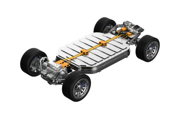 istock Ev car or electric vehicle with battery pouch cells isolated 2174857376