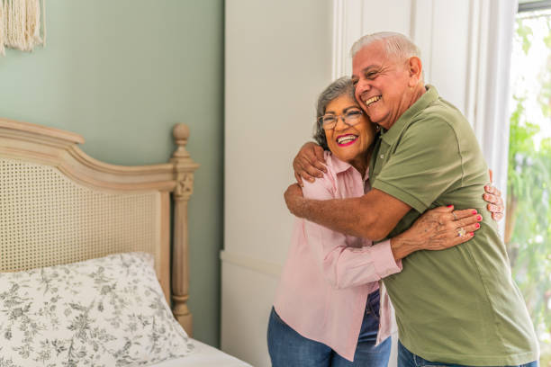 istock Senior couple embraced at home 2174880961