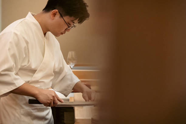 istock Japanese cuisine, sushi, Japanese light meal presentation, sushi making 2174880976