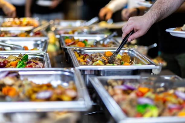 istock A diverse buffet spread featuring colorful dishes at a catered event in a banquet hall during an afternoon gathering 2174881741