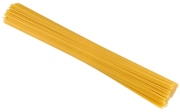 istock Bunch of spaghetti isolated on a white background. Completely in focus. 2174884416
