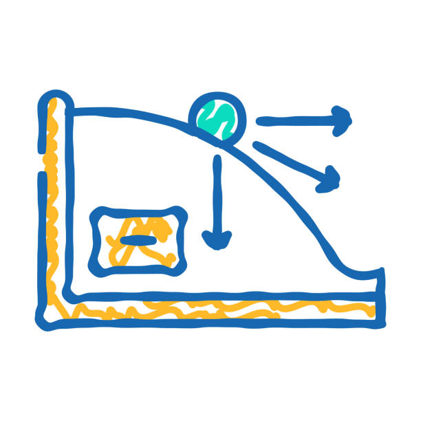 kinematics theory mechanical engineer icon doodle illustration kinematics theory mechanical engineer doodle icon sketch vector. kinematics theory mechanical engineer sign. isolated symbol illustration kinematics stock illustrations