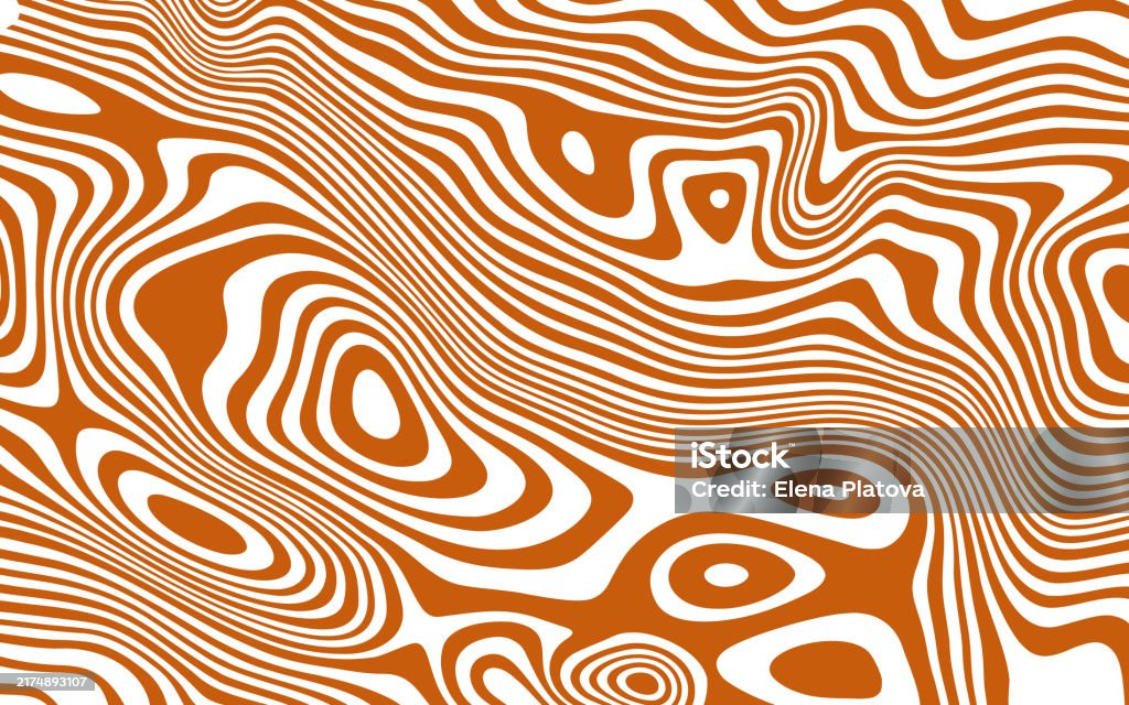 Caramel Pattern Wavy Caramel Background Vector Pattern With Liquid Texture Stock ...