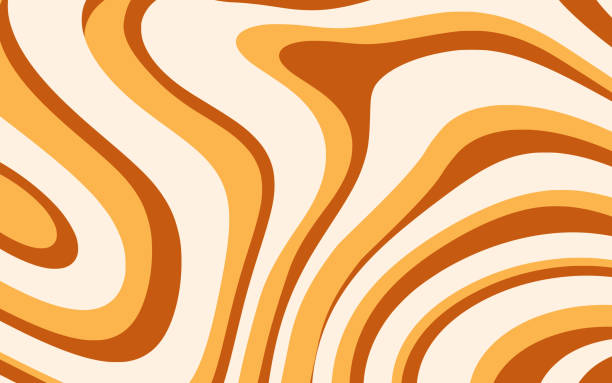 stockillustraties, clipart, cartoons en iconen met caramel stripes pattern, abstract background. vector backdrop with candy texture. - room
