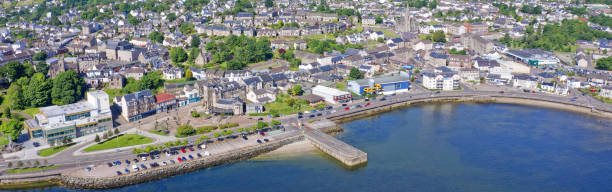 istock Dunoon town centre in Scotland aerial view from above 2174901182