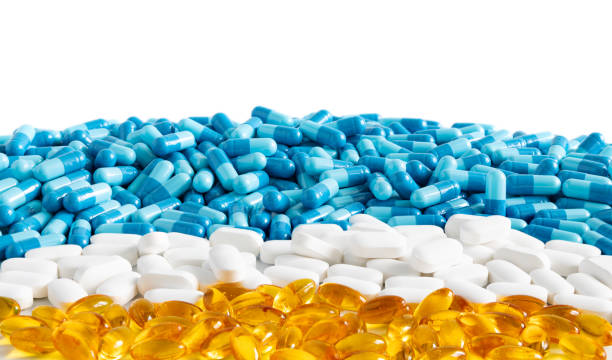 istock Pills on a white background. Medicine in tablets. 2174917716