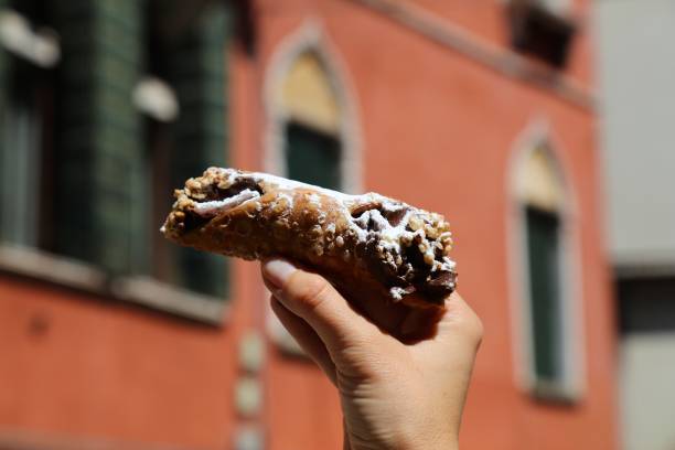 istock Sicilian cannolo pastry filled with chocolate 2174918462
