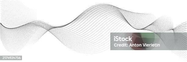 Wave Technology Pattern Vector Illustration Wavelike Patterns Depict Dynamic Nature Of ...
