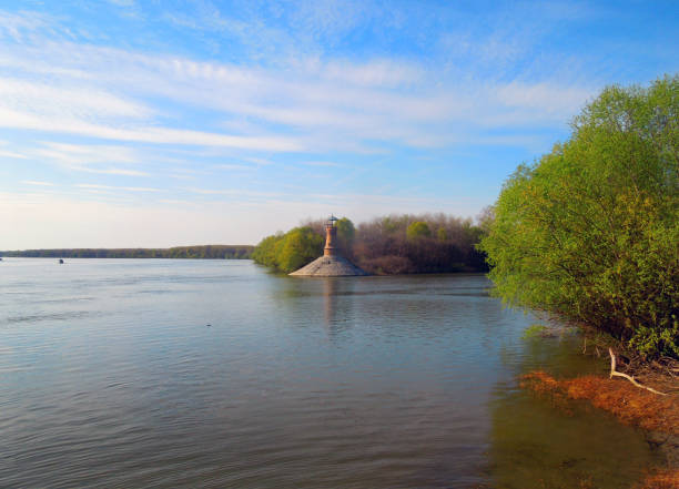 a lighthouse on the banks of rivers Danube and Tamis in Serbia