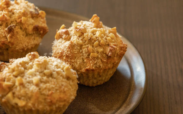 istock Coconut and Banana Muffins with Walnuts Close-Up 2174928332