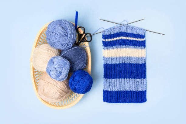 istock Knitting balls in basket 2174929841
