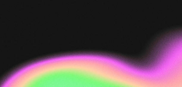 istock Pastel rainbow grainy gradient forming a soft, ethereal orb against a dark background, with a subtle noise texture adding depth and dimension. 2174930223