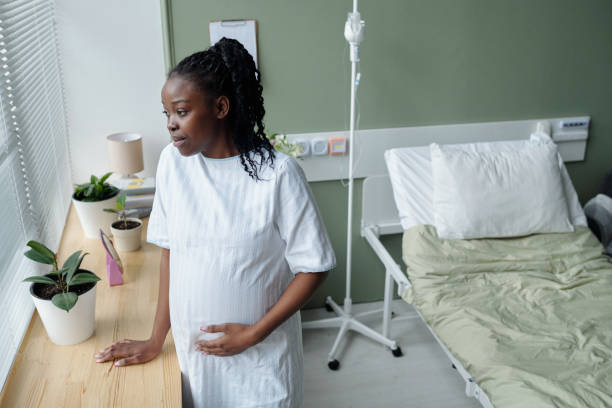 istock Contemplating Future While Expecting Baby in Hospital Room 2174937811