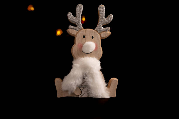 istock Cute Wooden Reindeer Christmas Decoration 2174938018