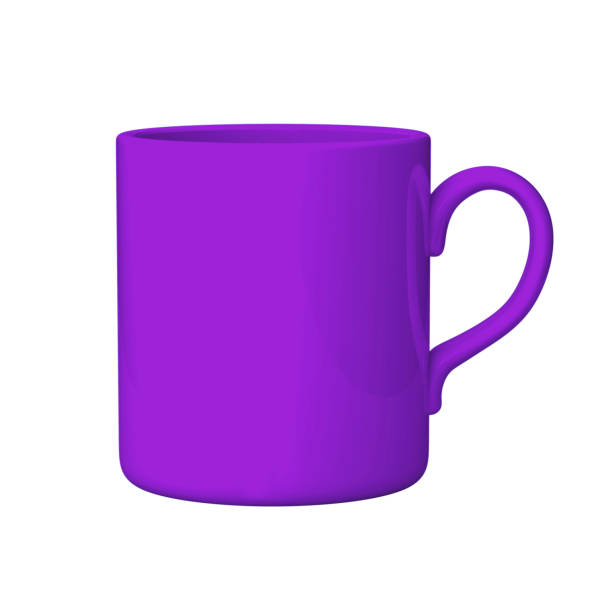 istock Purple coffee or tea mug, 3D illustration 2174940705