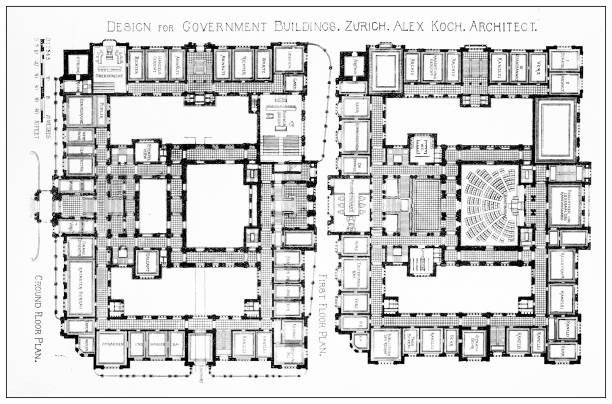 istock 19th century architecture: Government Building, Zurich 2174940969