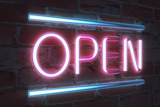 A multicolored neon \