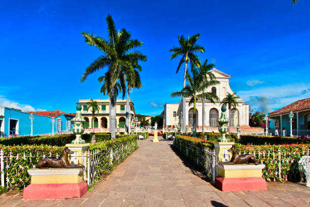 istock Colonial Plaza and Church 2174941180
