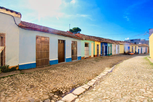 istock Colorful Colonial Street 2174941230