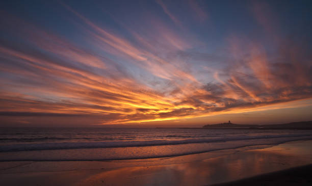 istock Scenic view: Sun reflexion in the clouds over the Pacific Ocean 2174945066