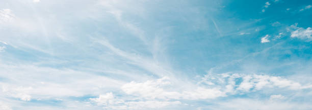 Dune landscape on an island with blue sky and scattered clouds