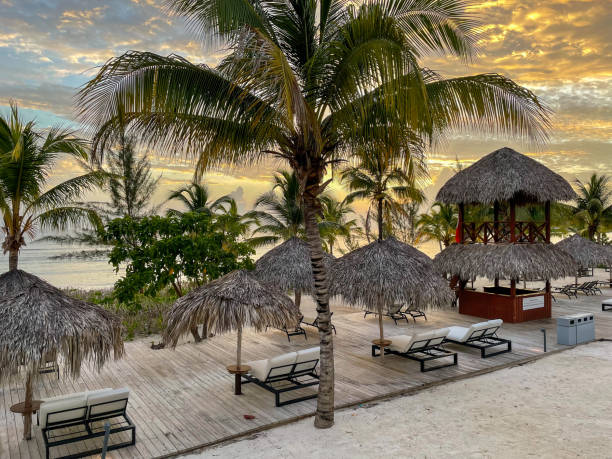 Sunset at the resort