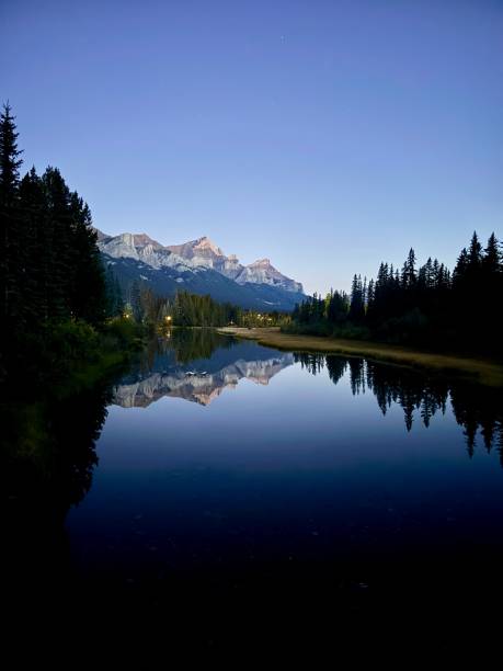 istock Early Morning Mountain Reflection in Banff 2174982078