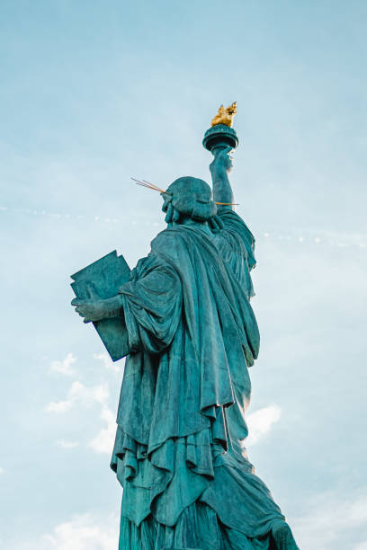 istock Stature of Liberty From Behind Viewed from the Bottom Up 2175004500