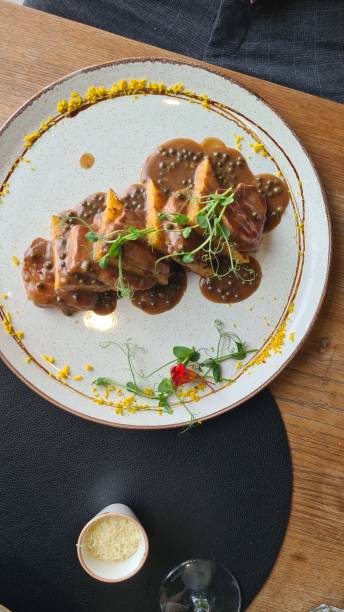 istock Top down view on polenta with meat. 2175006193