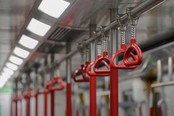 Train handles are used by passengers specially when standing on the train.