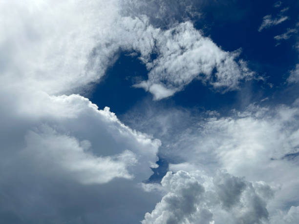 istock Dramatic Caribbean sky with clouds before the tropical storm in Mexico 2175028810