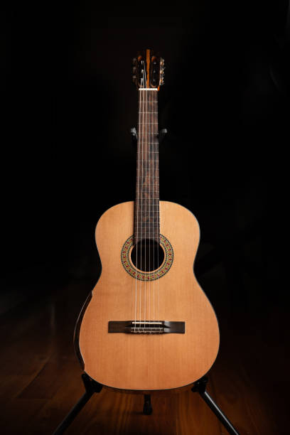 istock A handmade classical guitar crafted with nylon strings, showcasing the skill and artistry of a traditional luthier 2175034481