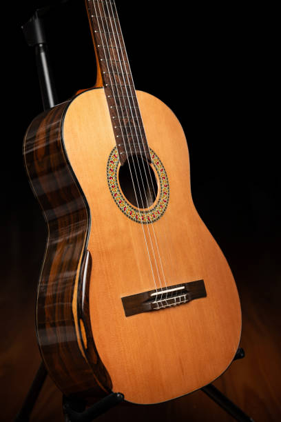 istock A handmade classical guitar crafted with nylon strings, showcasing the skill and artistry of a traditional luthier 2175034482