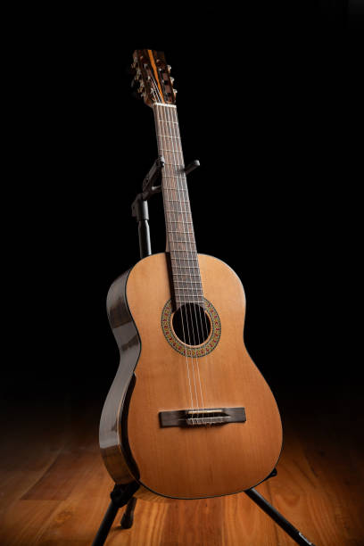 istock A handmade classical guitar crafted with nylon strings, showcasing the skill and artistry of a traditional luthier 2175034489
